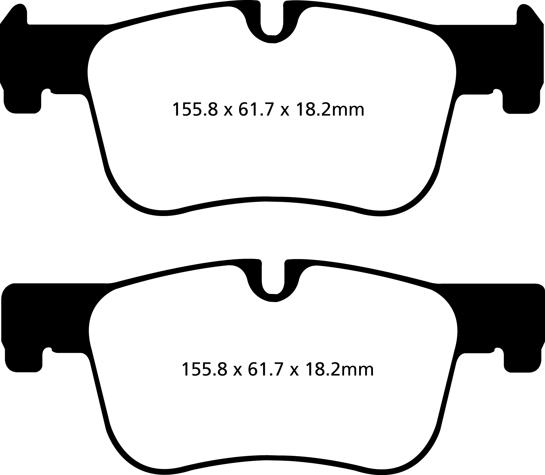 EBC Blackstuff Bremsbeläge Hinterachse DPX2132 für BMW 3 Touring